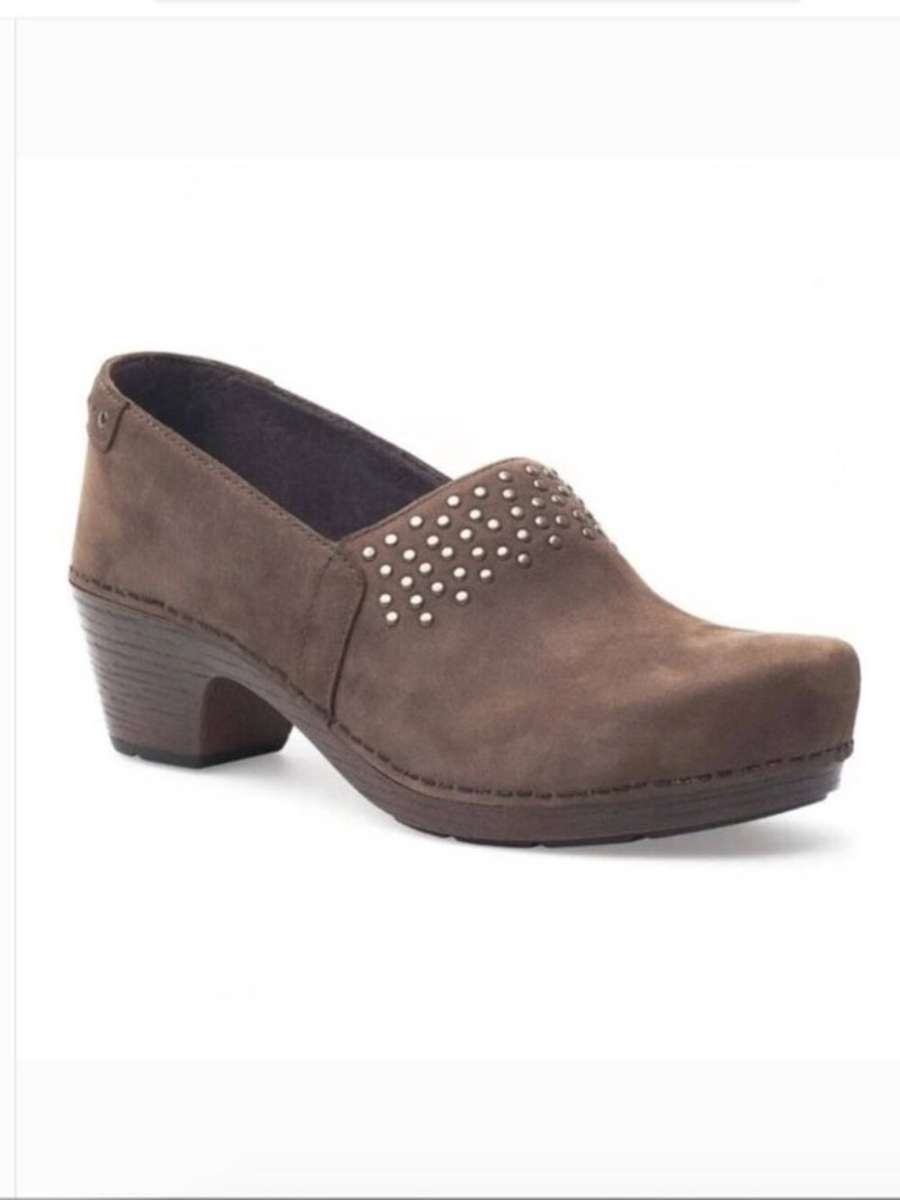 Dansko Mavis Nubuck Studded Clogs